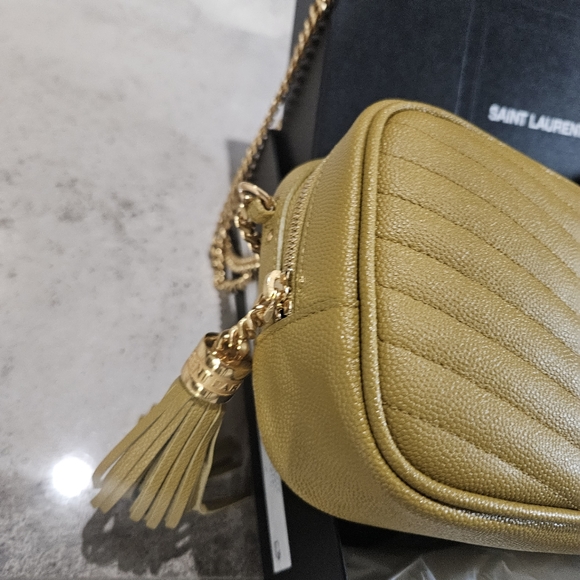 Saint Laurent Lou Mini YSL Grain de Poudre Camera Crossbody Bag - Picture 7 of 15